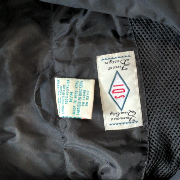 SDI Mens Size Medium VTG Thin Black Zip Up jacket Vintage - Picture 2 of 10